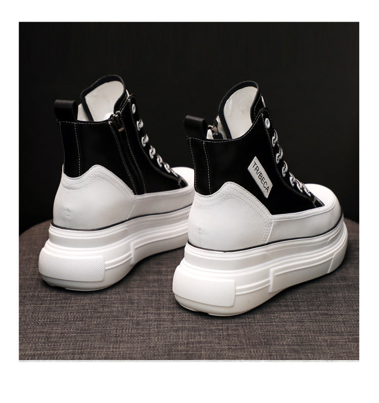 Women's Fashionable Personality Heightening White Shoes