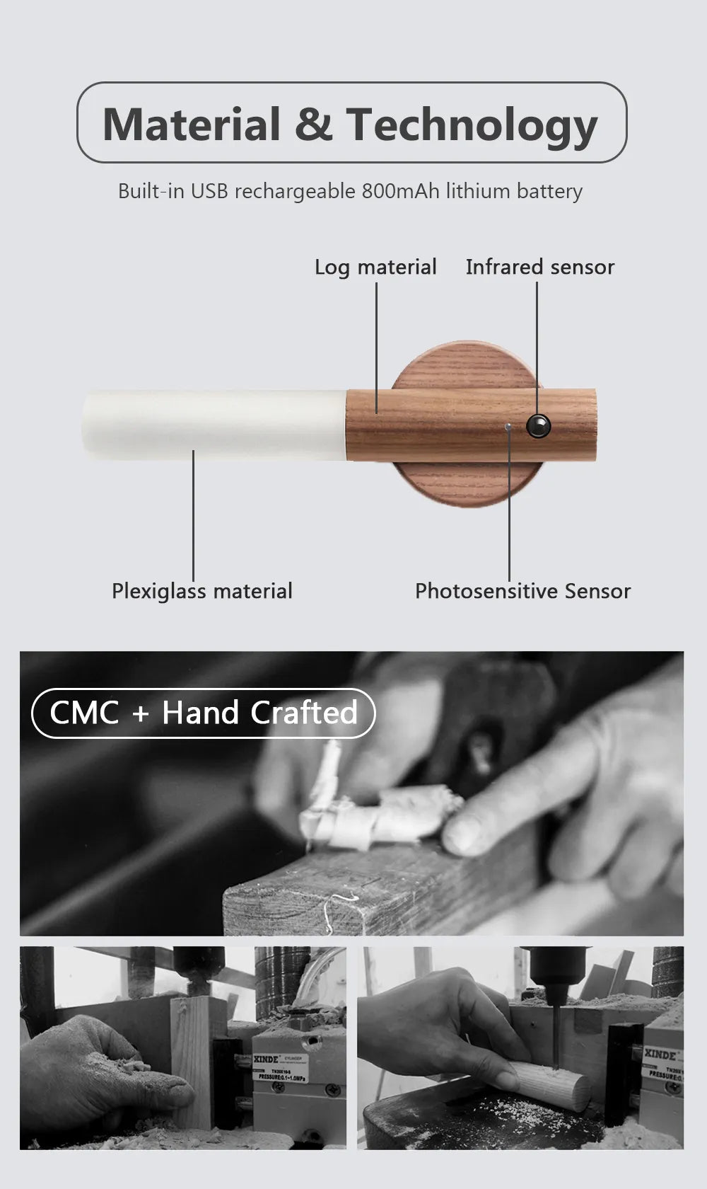 Magnetic Motion Sensor Portable Night Light