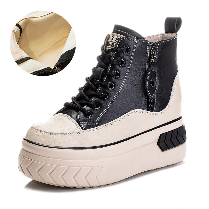 Casual High-top Shoes With An Inside Lift