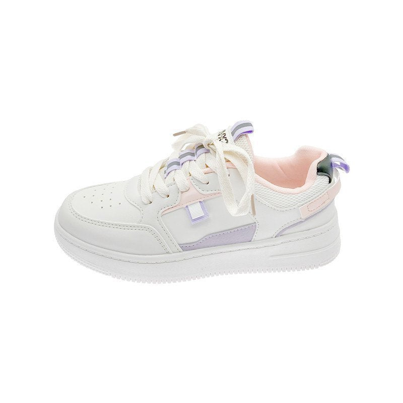 Thick-soled Lace Casual White Shoes Street Style Ins Trendy Women's