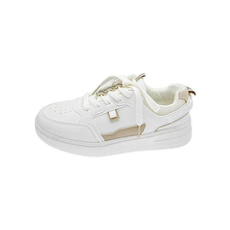 Thick-soled Lace Casual White Shoes Street Style Ins Trendy Women's