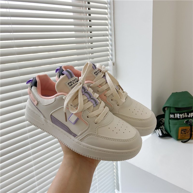 Thick-soled Lace Casual White Shoes Street Style Ins Trendy Women's