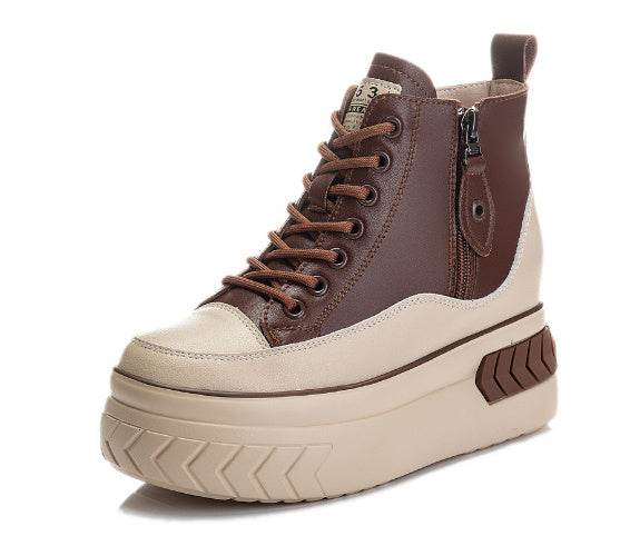 Casual High-top Shoes With An Inside Lift