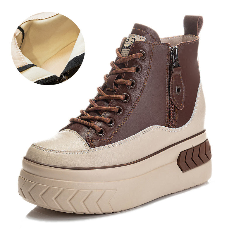 Casual High-top Shoes With An Inside Lift