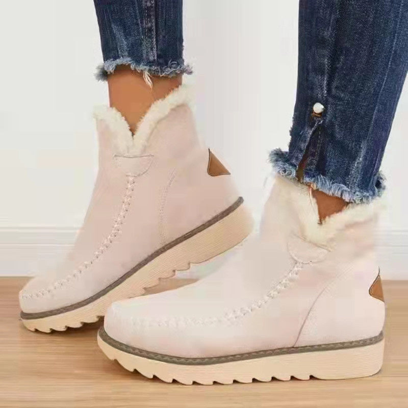 Non-slip warm snow boots